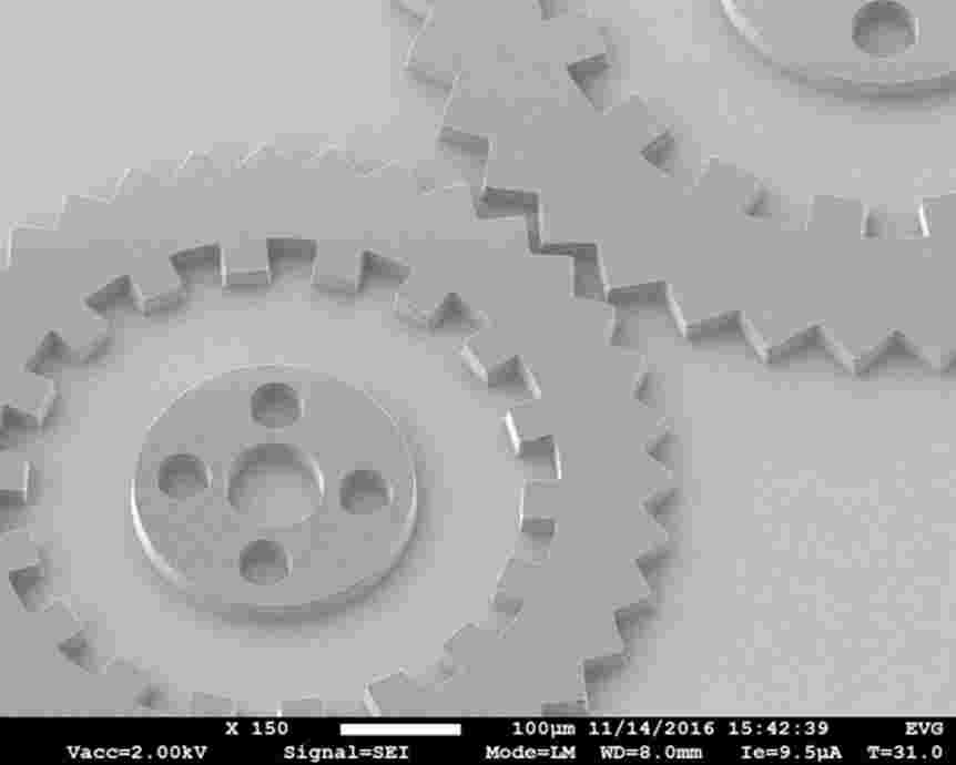 High aspect ratio structures for LIGA structures with a 200 µm thick resist