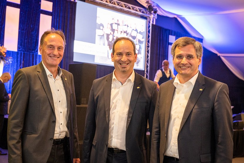 From left to right: Mag. Hermann Waltl, MMag. Dr. Werner Thallner, Ing. Paul Lindner / EV Group Executive Board