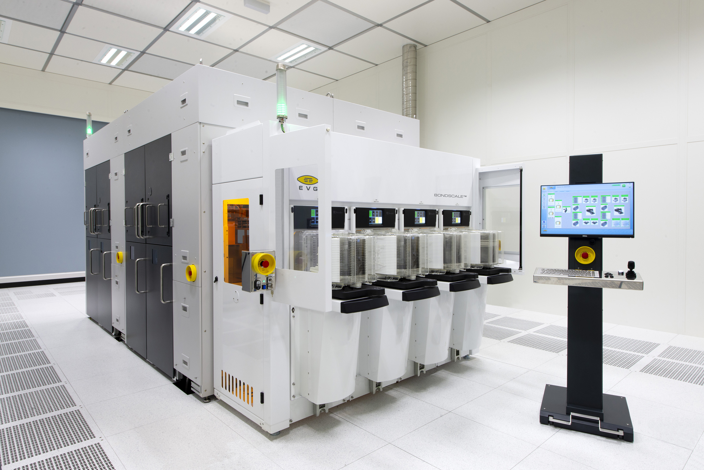 EVG’s BONDSCALE® automated production fusion bonding system is designed to fulfill a wide range of fusion/molecular wafer bonding applications, including engineered substrate manufacturing and 3D integration approaches that use layer-transfer processing, such as monolithic 3D (M3D). 