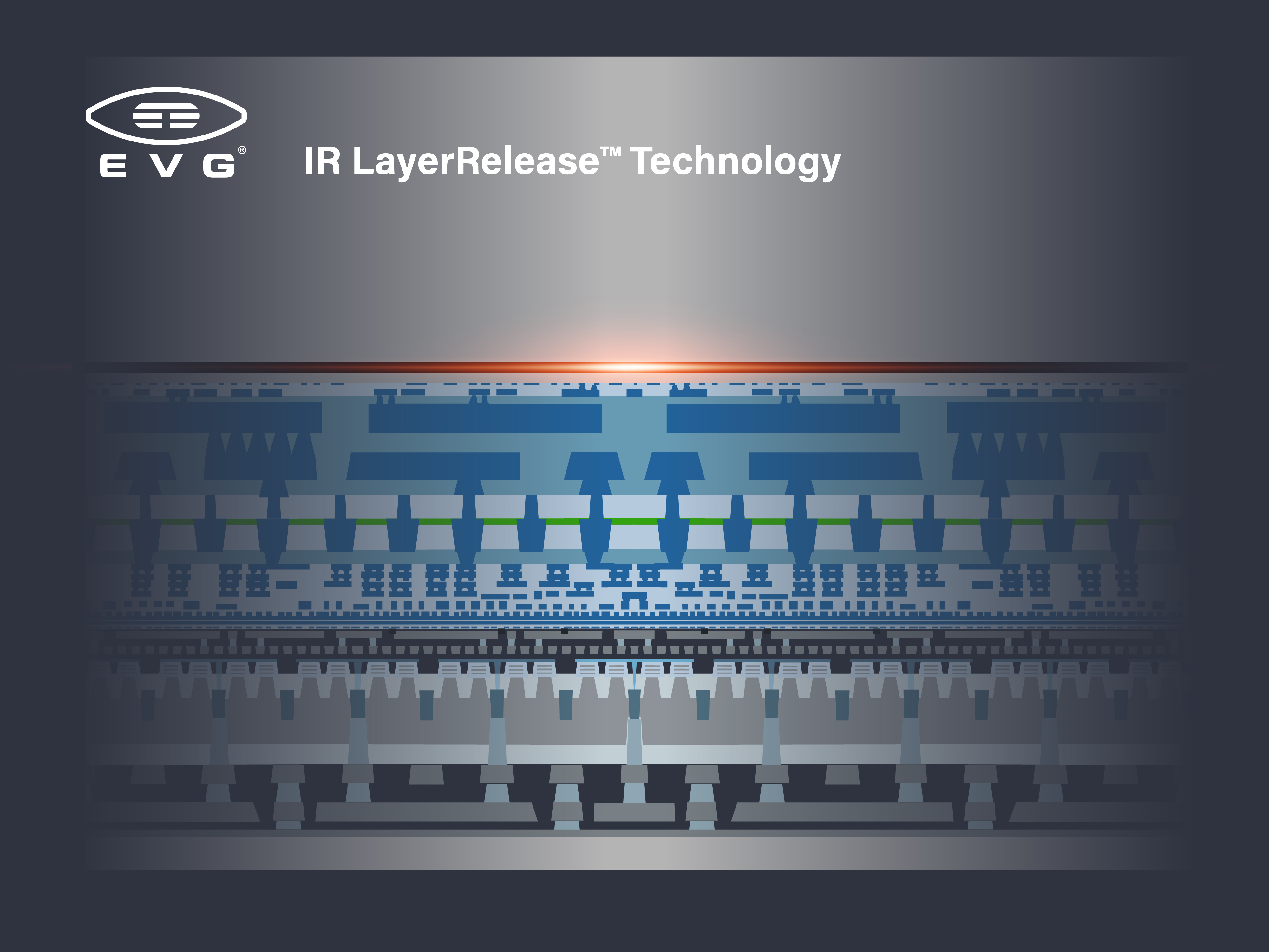 EV Group’s IR LayerRelease™ technology enables nanometer-precision layer transfer through silicon, eliminating glass substrates for advanced packaging and enabling thin-layer 3D stacking. Source: EV Group.